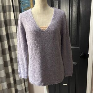 Joe Fresh Light Purple V-Neck Sweater